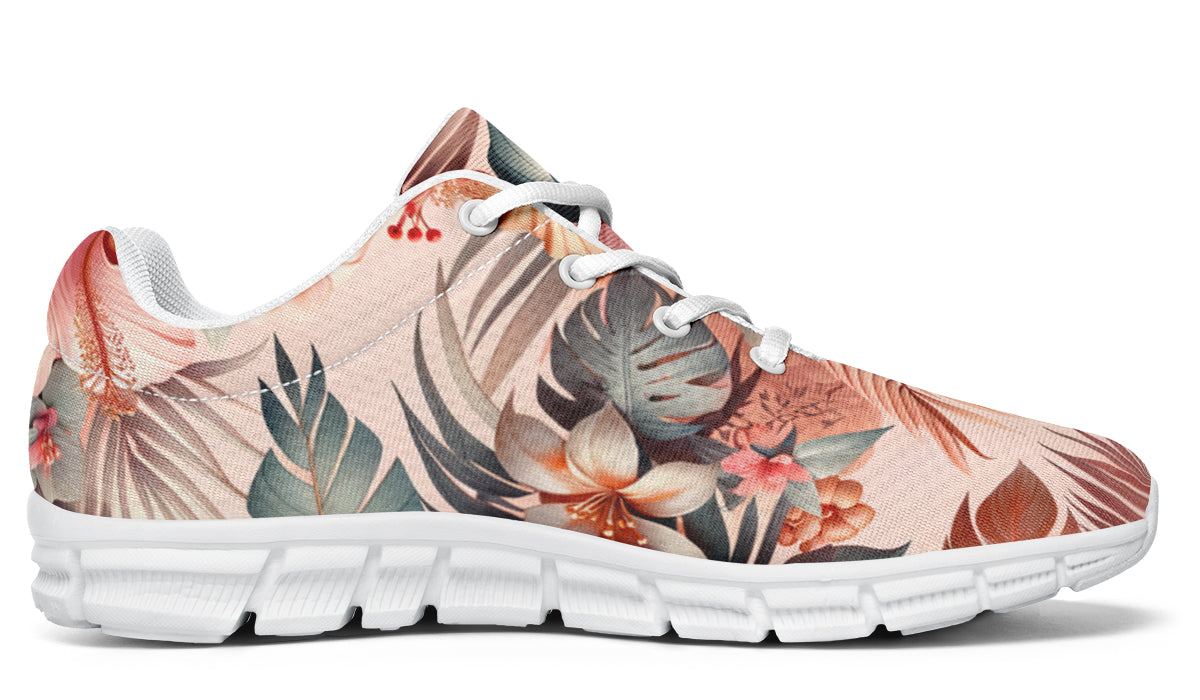 Open Floral Aactive Sneakers