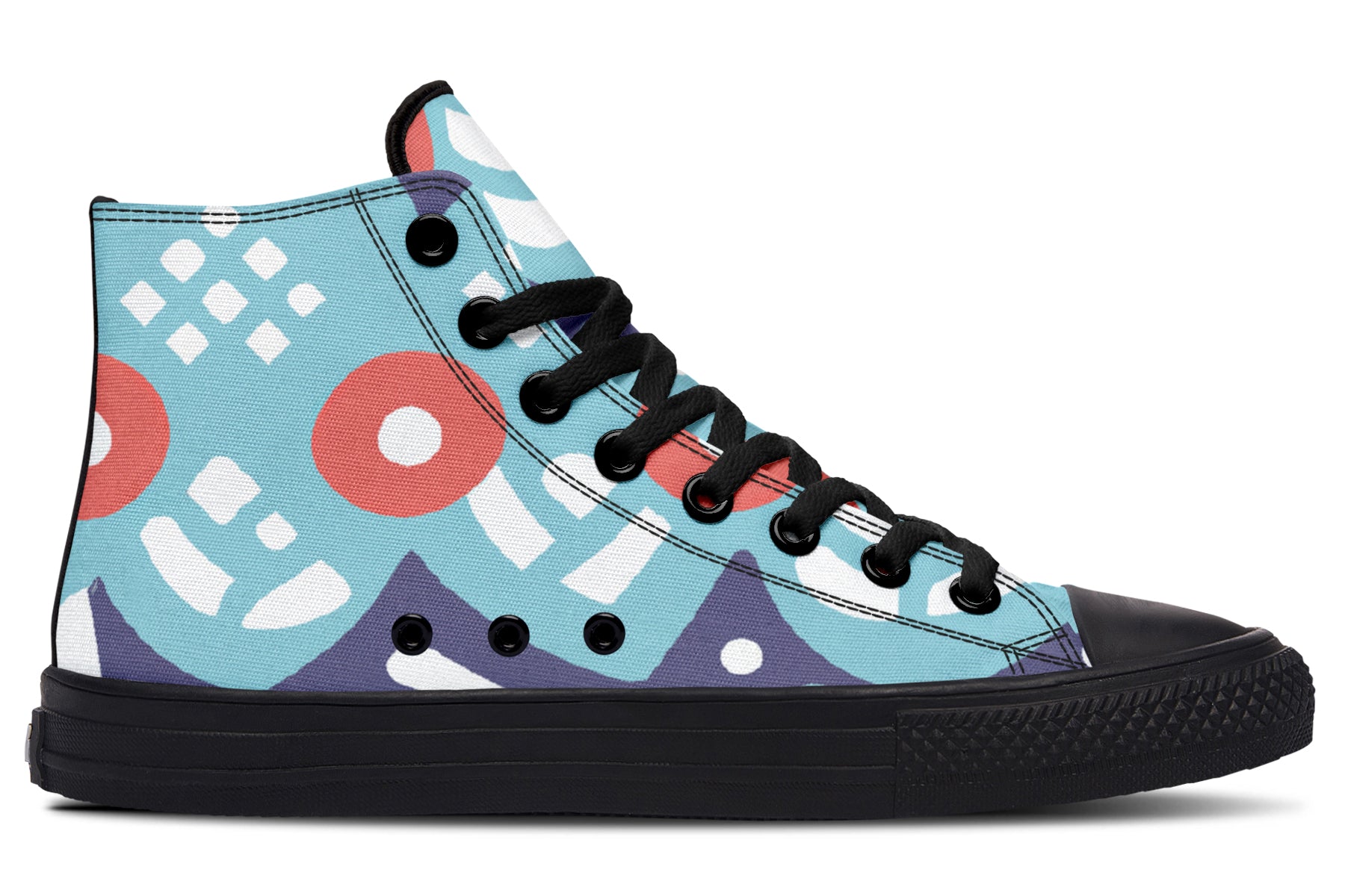 Blue Rings High Top