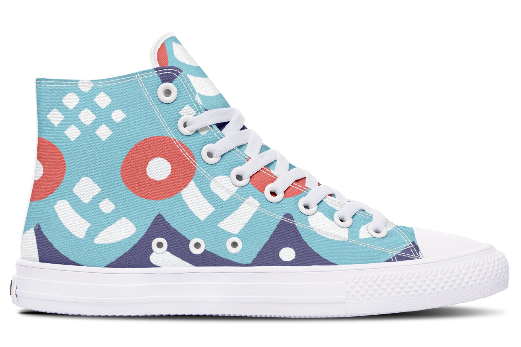 Blue Rings High Top