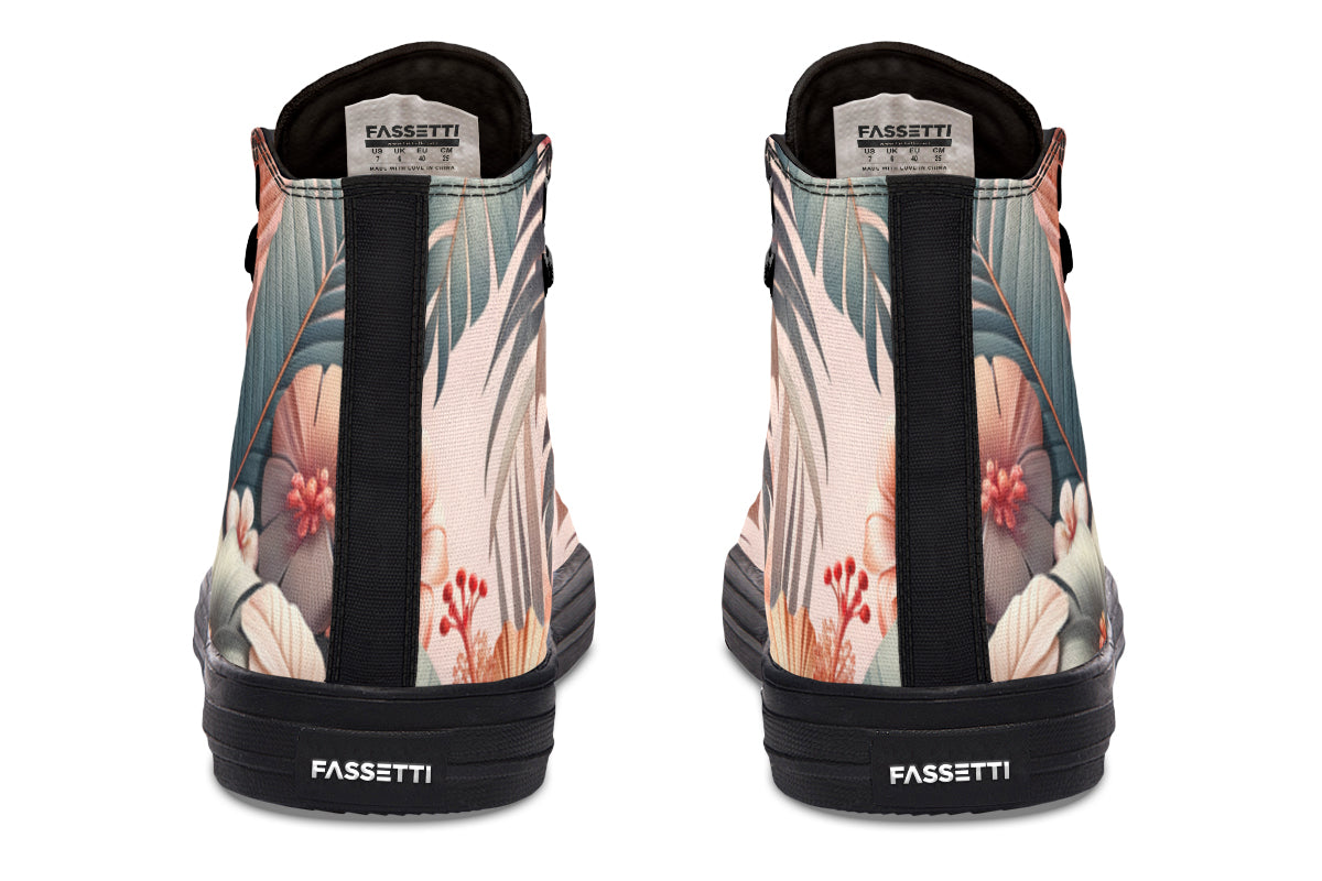 Open Floral High Top