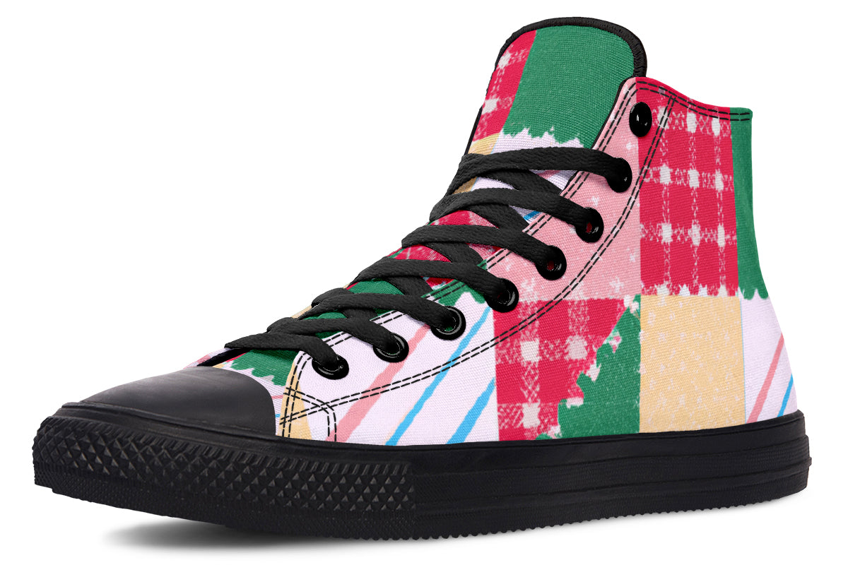 Stitchy Adire High Top