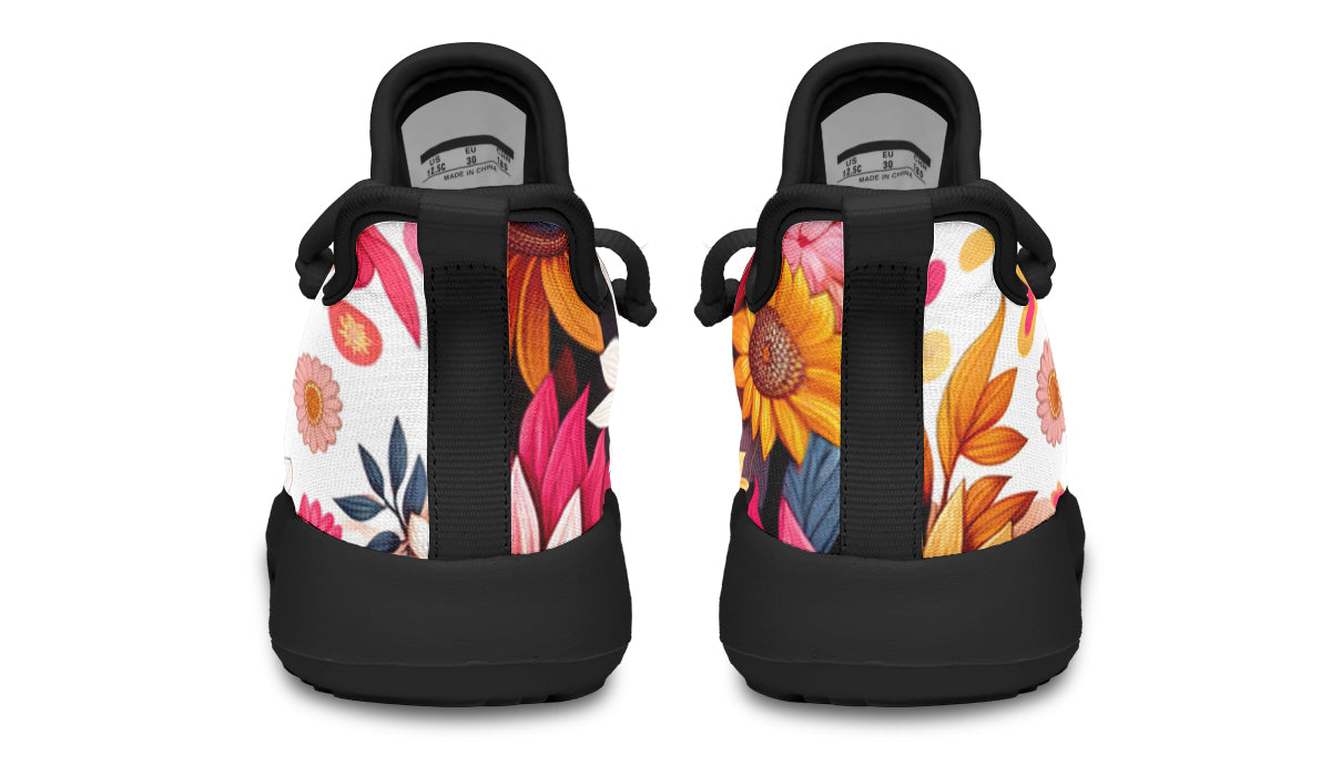 Tropical Lily Kids Sneakers