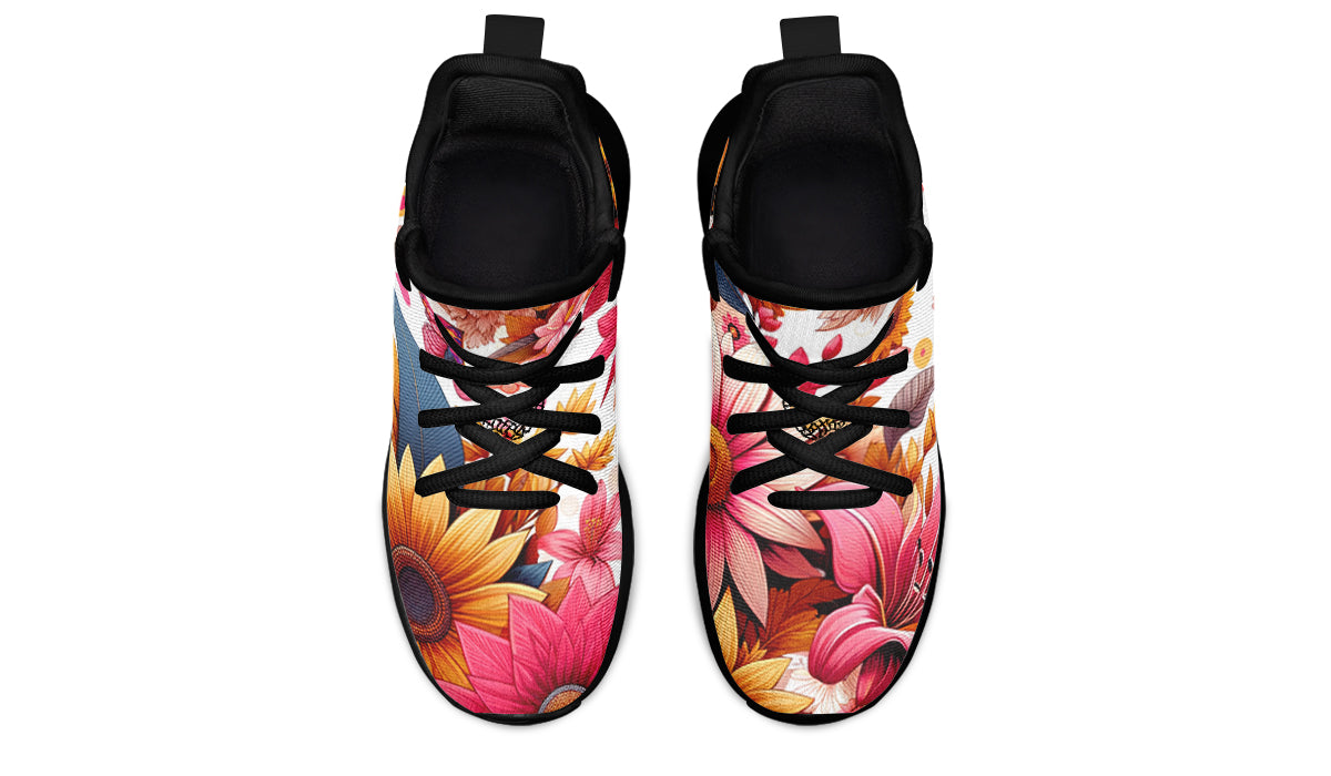 Tropical Lily Kids Sneakers