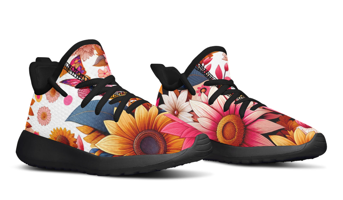 Tropical Lily Kids Sneakers