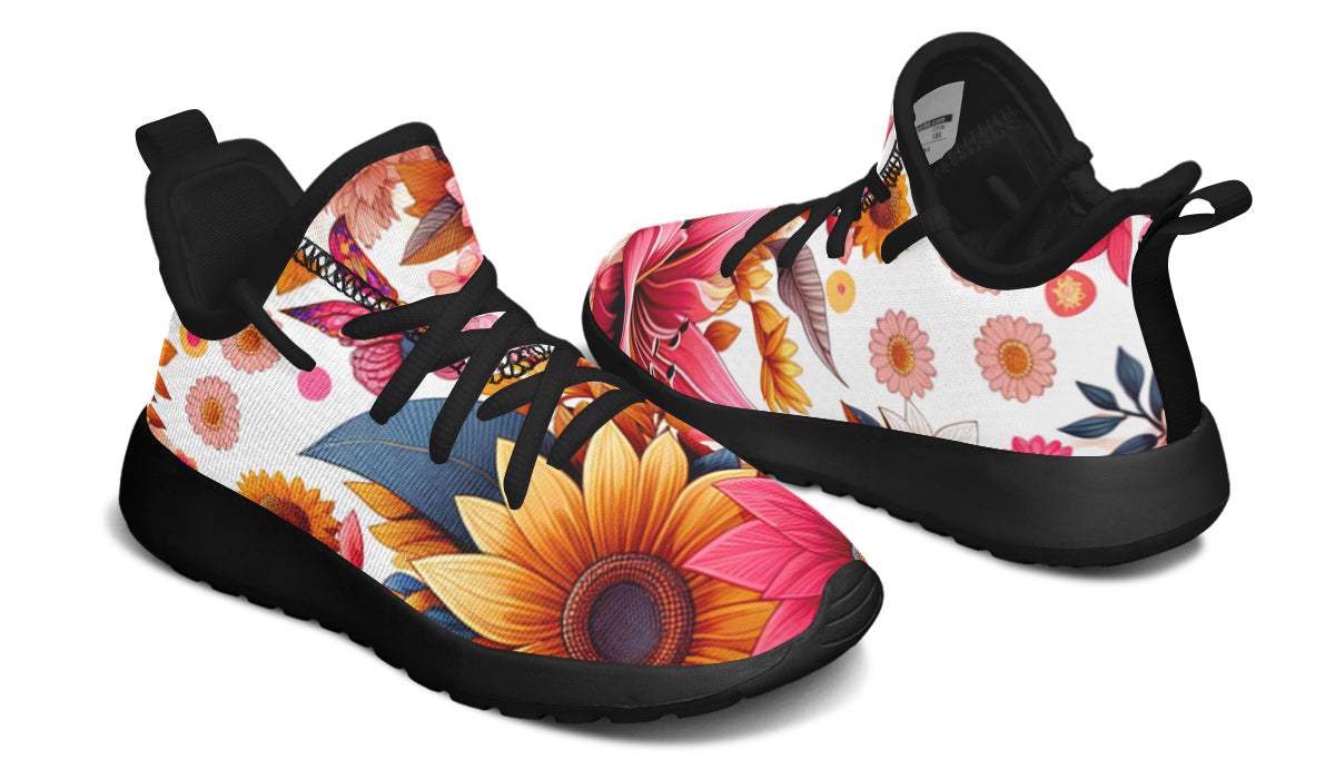 Tropical Lily Kids Sneakers