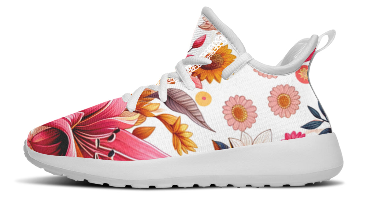 Tropical Lily Kids Sneakers