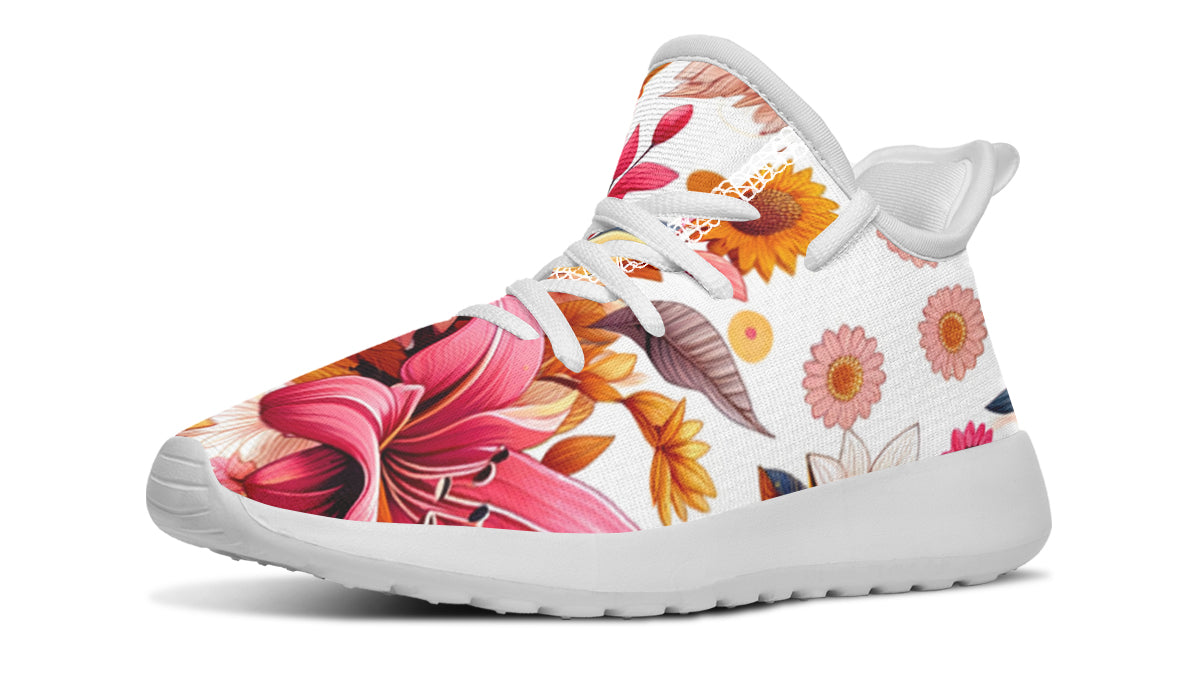 Tropical Lily Kids Sneakers