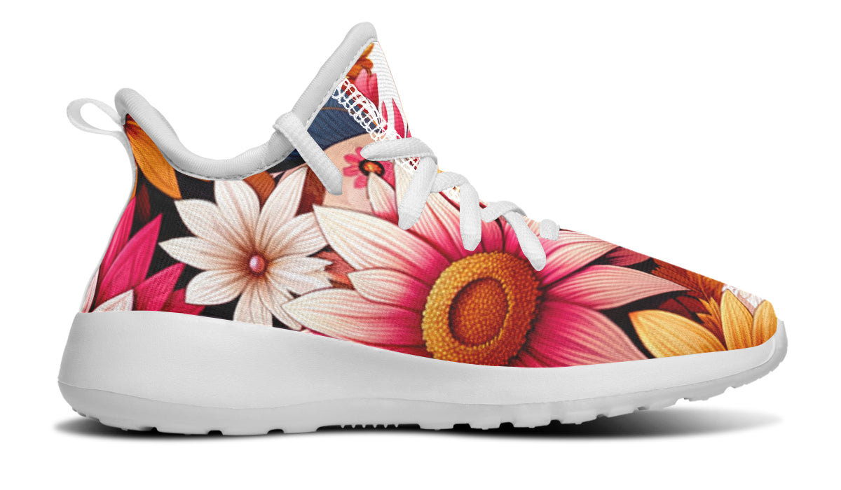 Tropical Lily Kids Sneakers