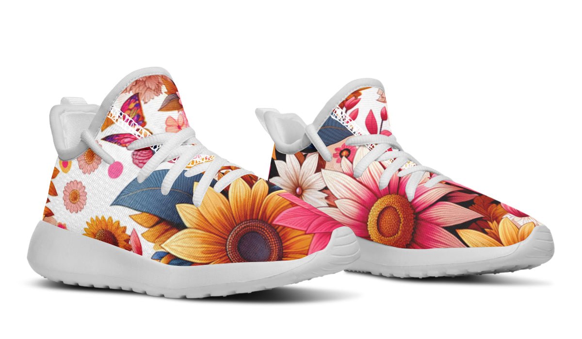 Tropical Lily Kids Sneakers