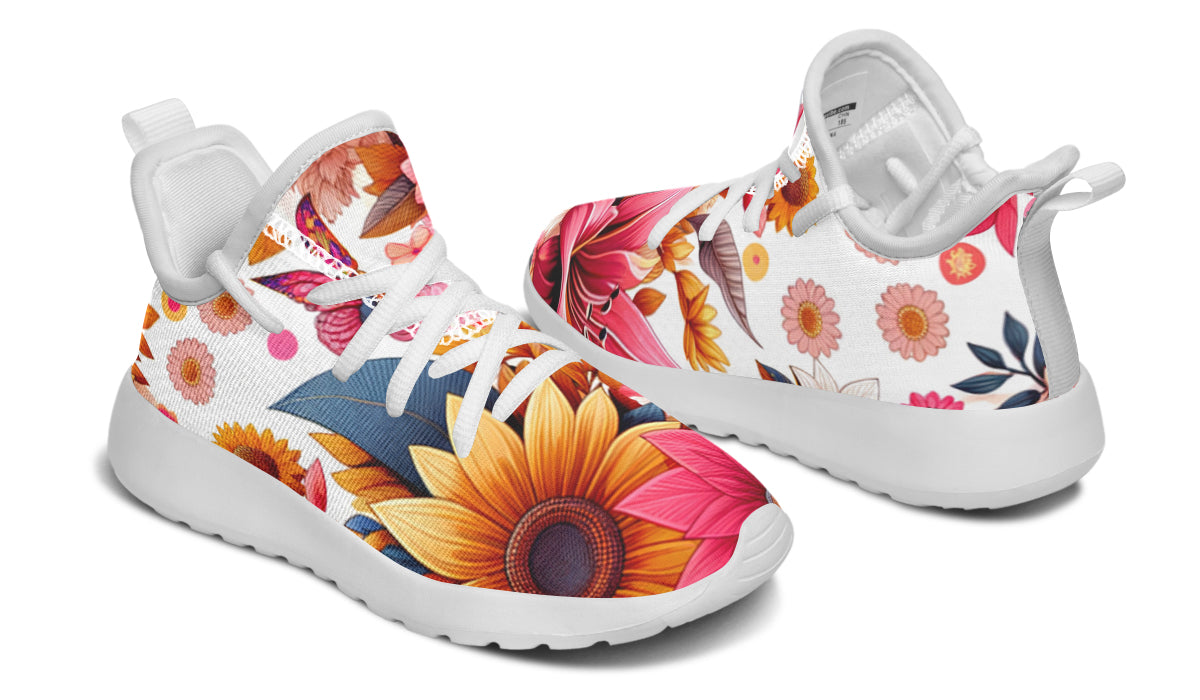 Tropical Lily Kids Sneakers