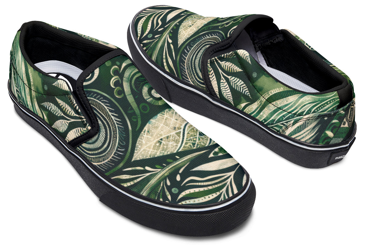 Green Forest Slip On