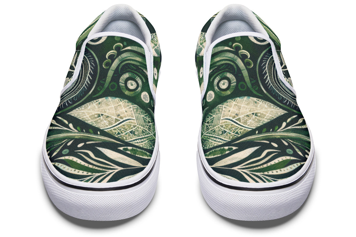 Green Forest Slip On